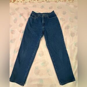 L.L. Bean Double L Relaxed Fit Jeans - Blue and Green Women’s 12